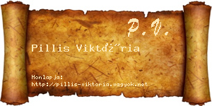 Pillis Viktória névjegykártya